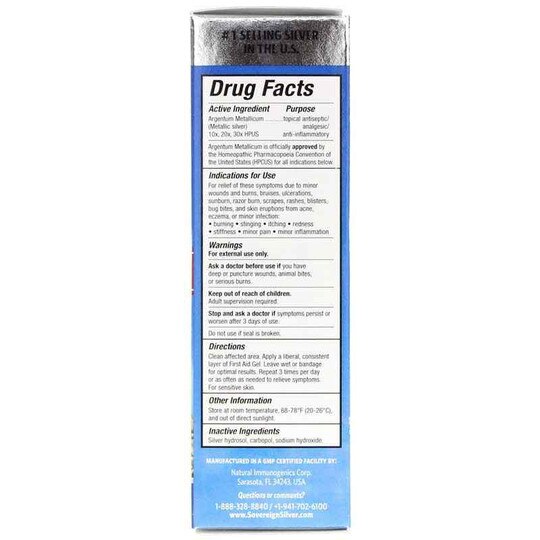 Silver First Aid Gel, SVS